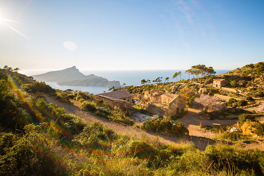 blick von la trapa in sa dragonera