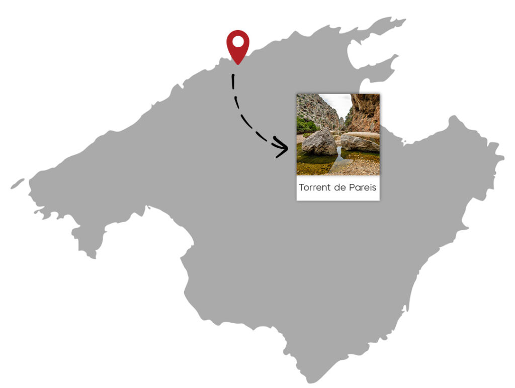 torrent de pareis location - map