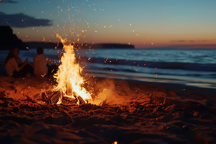 beach-bonfire